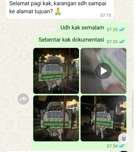 Pengiriman Papan Bunga Selamat Margasari