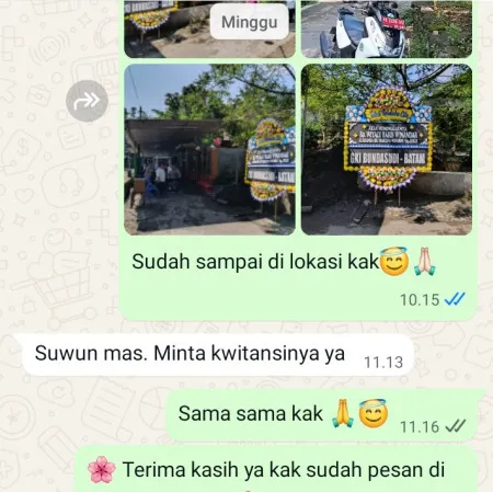 Pengiriman Papan Bunga Duka Margasari
