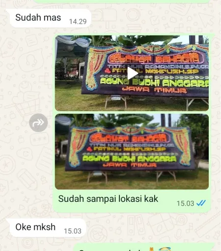 Pengiriman Papan Bunga Margasari