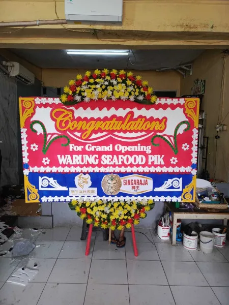 Papan Bunga Ucapan Selamat Margasari